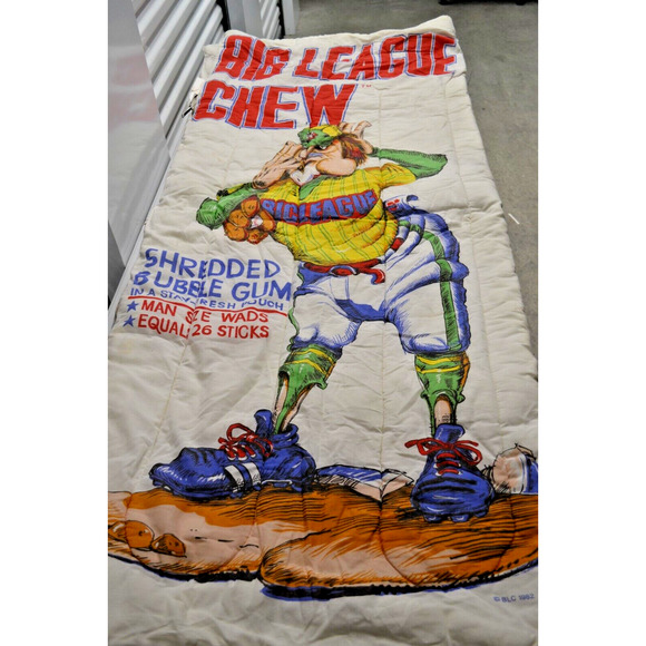 Vintage Big League Chew Gum Sleeping Bag 1982 Promo - Picture 7 of 11